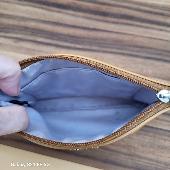 Coach Tan Leather Wristlet with Removable Strap - Picture 8 of 10